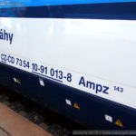 Ampz 143, 73 54 10-91 013-8, DKV Praha, Národní den železnice 2015, Hradec Králové hl.n., 26.9.2015, označení