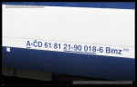 Bmz 232, 61 81 21-90 018-6, DKV Olomouc, Pardubice hl.n., 10.04.2014, označení