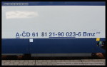 Bmz 232, 61 81 21-90 023-6, DKV Olomouc, Pardubice hl.n., 27.3.2014, označení na voze