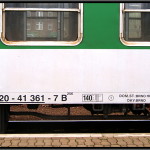 B 256, 50 54 20-41 361-7, DKV Brno, 10.04.2011, Bohumín, nápisy na voze