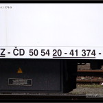 B 256, 50 54 20-41 374-0, DKV Brno, 15.03.2009, nápisy na voze