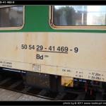 Bd 264, 50 54 29-41 469-9, DKV Brno, Sp 1774 Brno-Hodonín, nápisy na voze