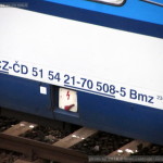 Bmz 234, 51 54 21-70 508-5, Praha ONJ Záběhlice, 5.11.2015, označení